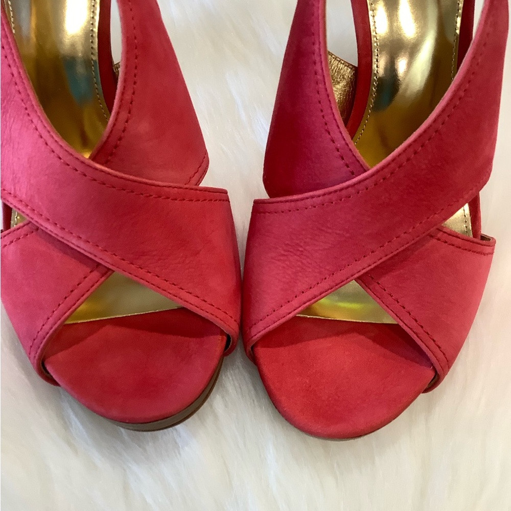 NWB 👠Coach Adelle Blossom Nubuck Suede Leather - Picture 5 of 13